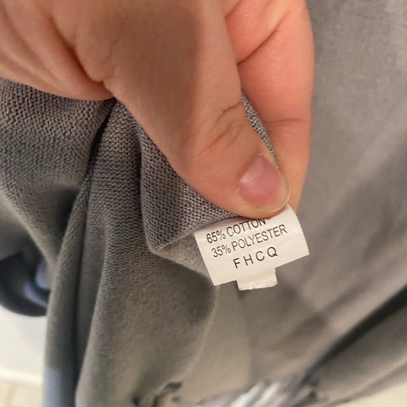 Grey Fringe Duster Cardigan - Picture 4 of 9